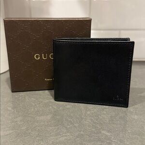 Gucci Soft Calfskin Black Bifold Wallet